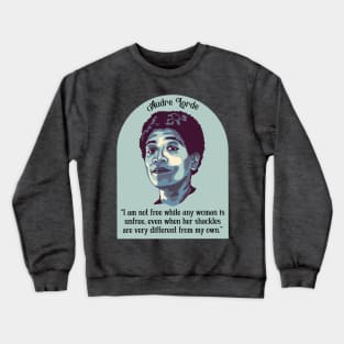 Audre Lorde Portrait and Quote Crewneck Sweatshirt